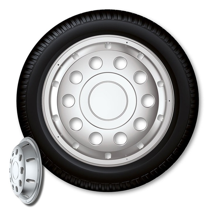 Set 2 capace roti 22.5 inch pentru camion fata