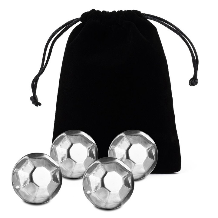 Охлаждащи кубове за напитки, Диаманти, Метал, Сребрист