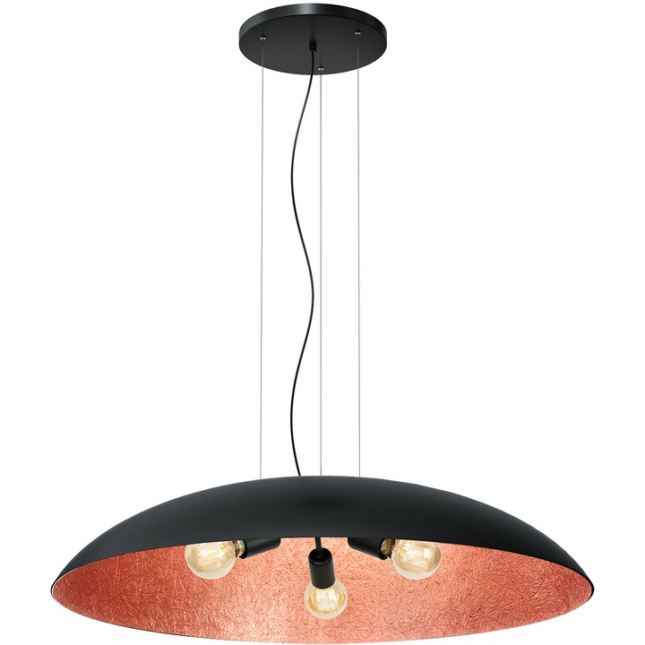 Полилей Nest, Luminex, метал, фасунга E27, черен/бронз