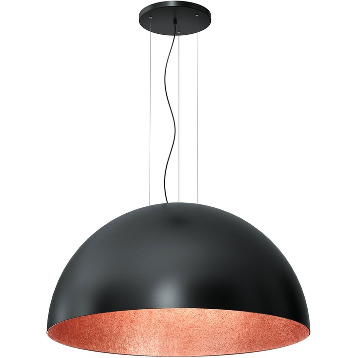 Пендел, Luminex, Метал, E27 цокъл, Черен/Бронз