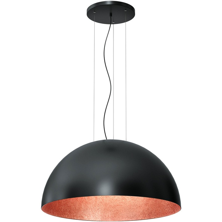 Пендел, Luminex, Метал, E27 цокъл, Черен/Бронз