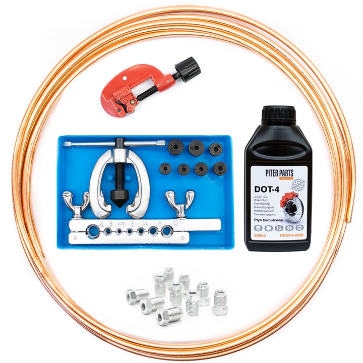 Set universal pentru conducte rigide de frana, 16 piese