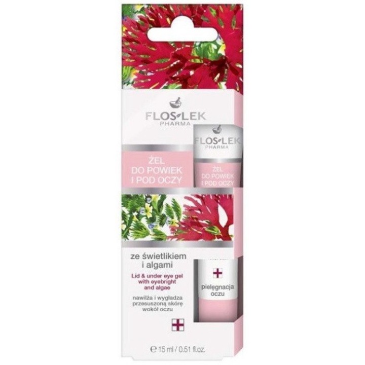 Крем за клепачи/около, Floslek, Illuminator, 15 ml, Pink