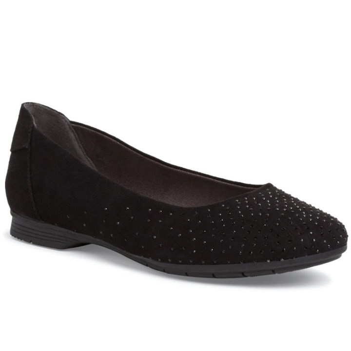 Jana Soft Line női balerina cipő 22160-20-001 fekete 06867 Méret 39