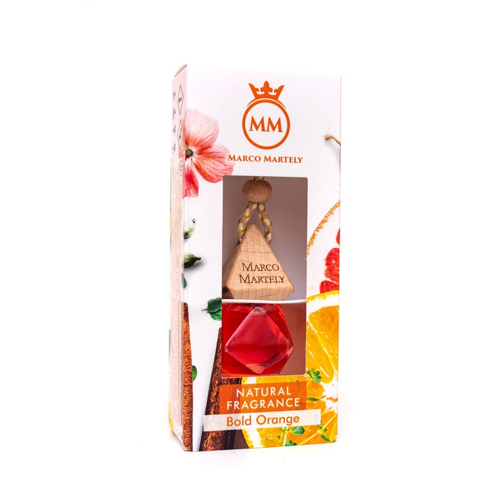 Marco Martely Natúr Autóillatosító parfüm - Bold Orange, 7 ml