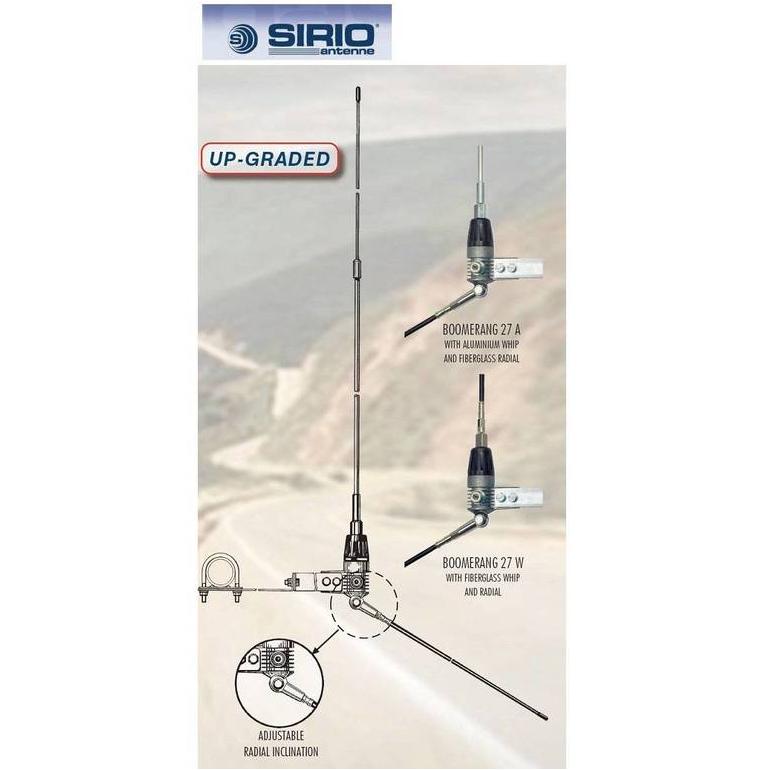 Sirio Boomerang 27 W CB bázis antenna - eMAG.hu