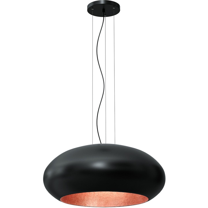 Пендел, Luminex, Метал, Цокъл E27, Черен