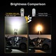 Set 10 becuri LED, Darklove, T10 / W5W, Lumina alba, pentru bord, lumini ambientale, senzorul de parcare, Transparent