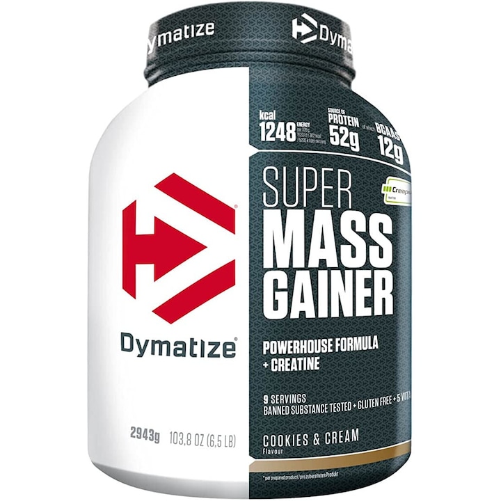 Proteina Dymatize Super Mass Gainer Cookies And Cream 2943g