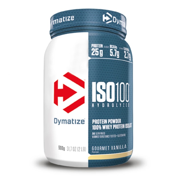 Protein Dymatize Iso 100 Hidrolizált Gourmet Vanília 932g