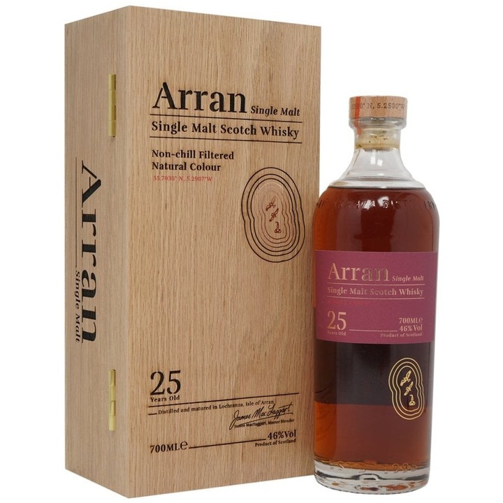 Whisky Arran 25YO, Single Malt 46%, 0.7l