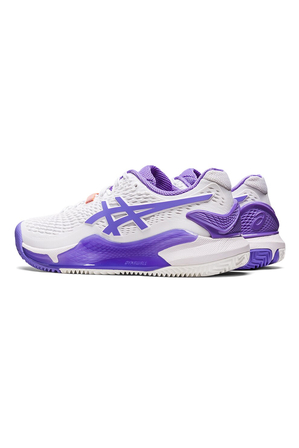 Asics, Gel Resolution 9 teniszcipő kontrasztos logóval, Törtfehér ...