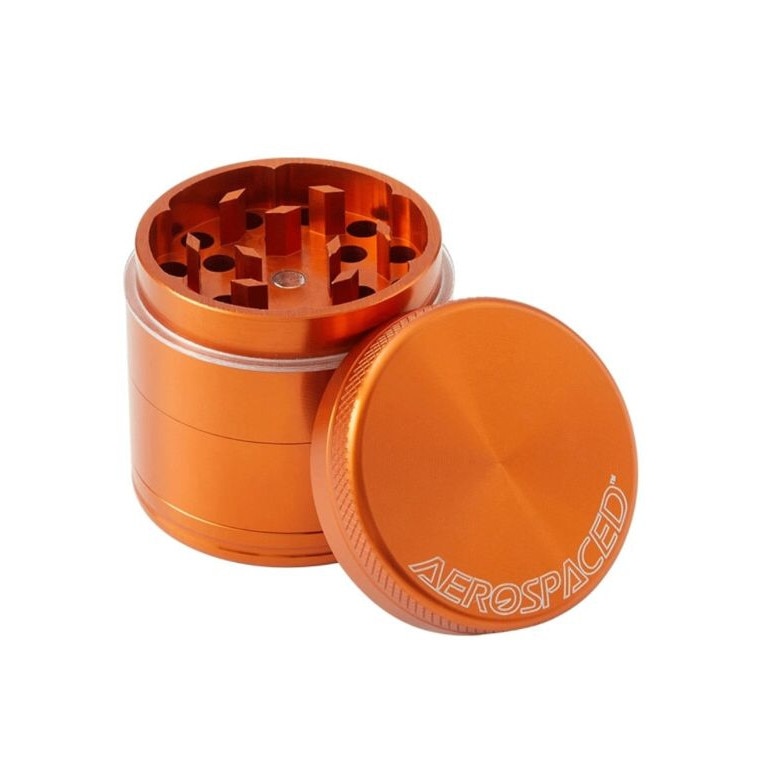 Grinder manovella luce LED 63 mm 4 parti in alluminio frantoio