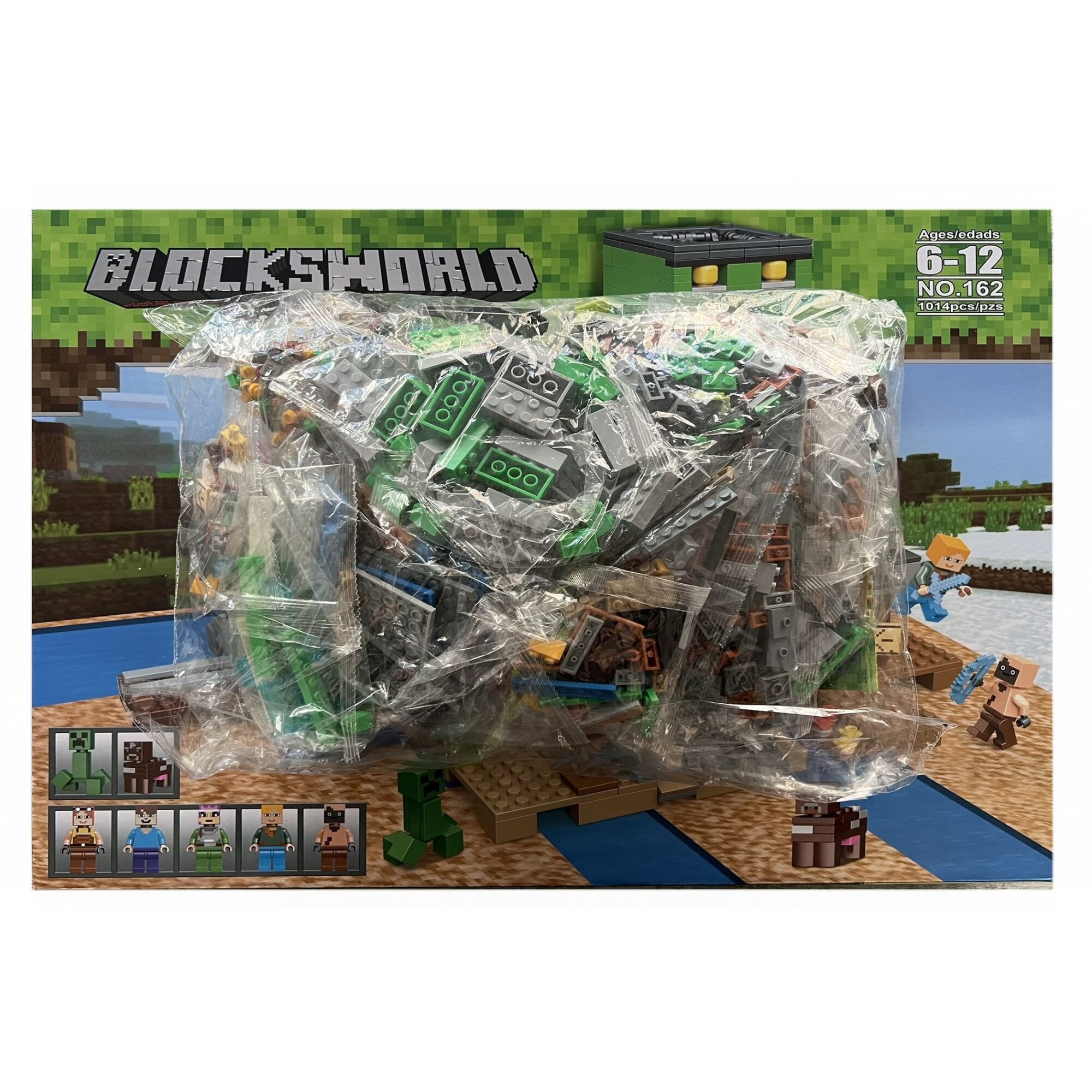 Set de constructie Blocksworld, My World of Minecraft, 1014 piese - eMAG.ro