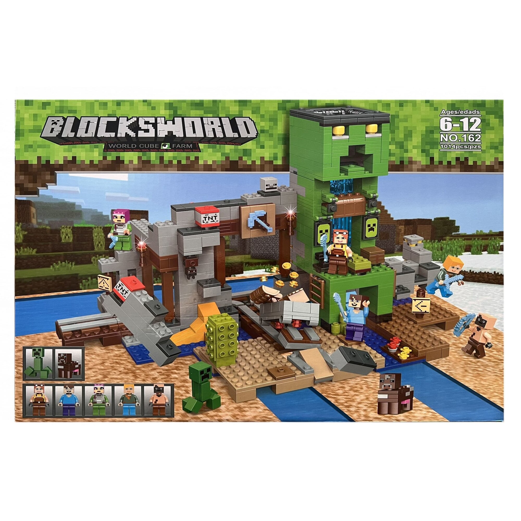 Set de constructie Blocksworld, My World of Minecraft, 1014 piese - eMAG.ro