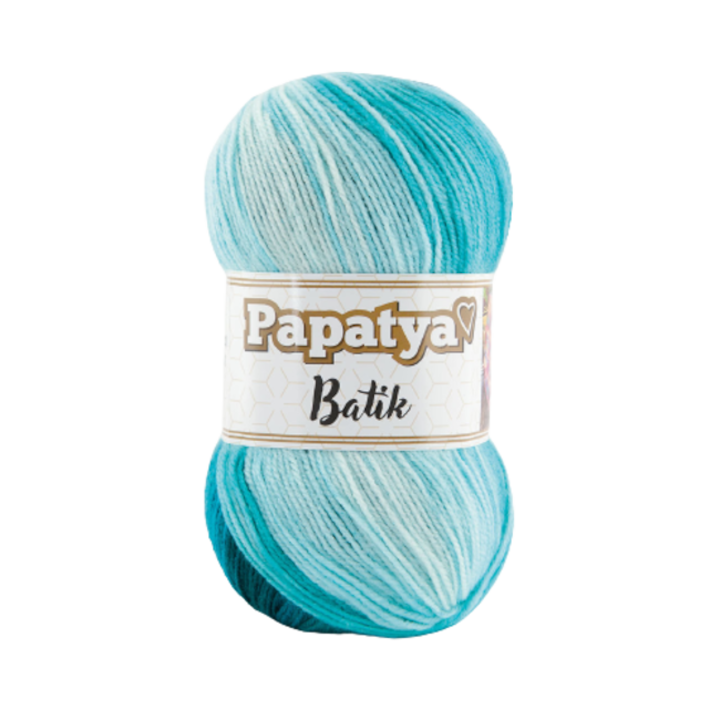 Papatya Batik textil cérna 554-36, horgoláshoz és kötéshez, akril, többszínű, 360 m
