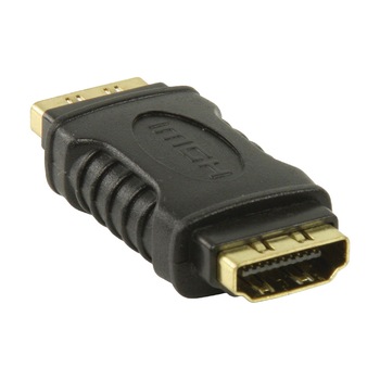Adaptor Valueline HDMI-HDMI, mama-mama, Negru Adaptor Valueline HDMI-HDMI, mama-mama, Negru