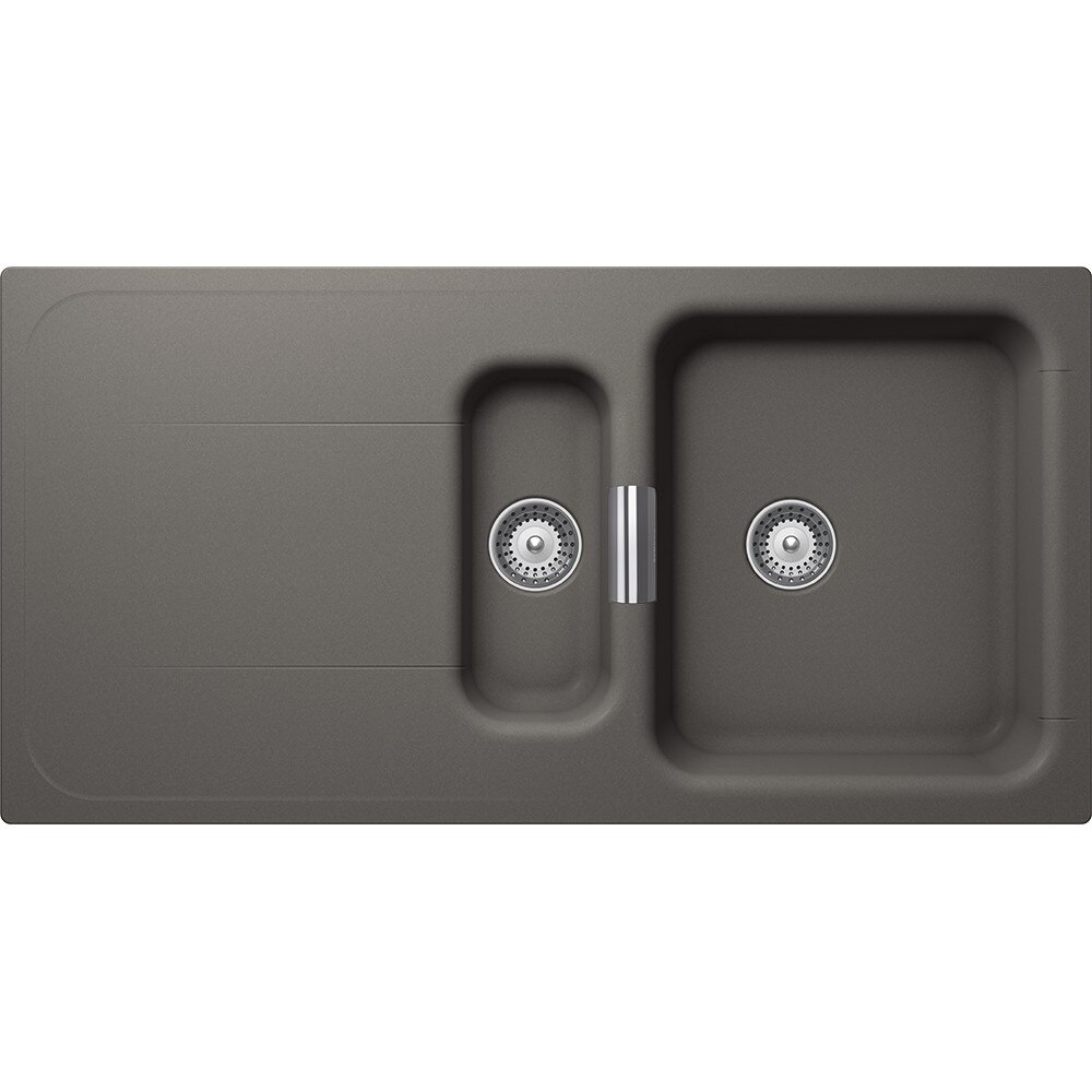 Chiuveta granit Schock Wembley D-150 Silverstone 1000 x 510 mm, adancime cuva 200 mm, reversibila, montare pe blat
