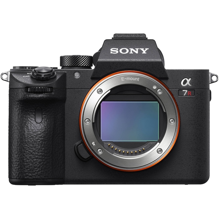 Aparat foto Mirrorless Sony Alpha A7R III Body, 42.2 MP, Full-Frame, Senzor CMOS Exmor R, E-Mount, Negru