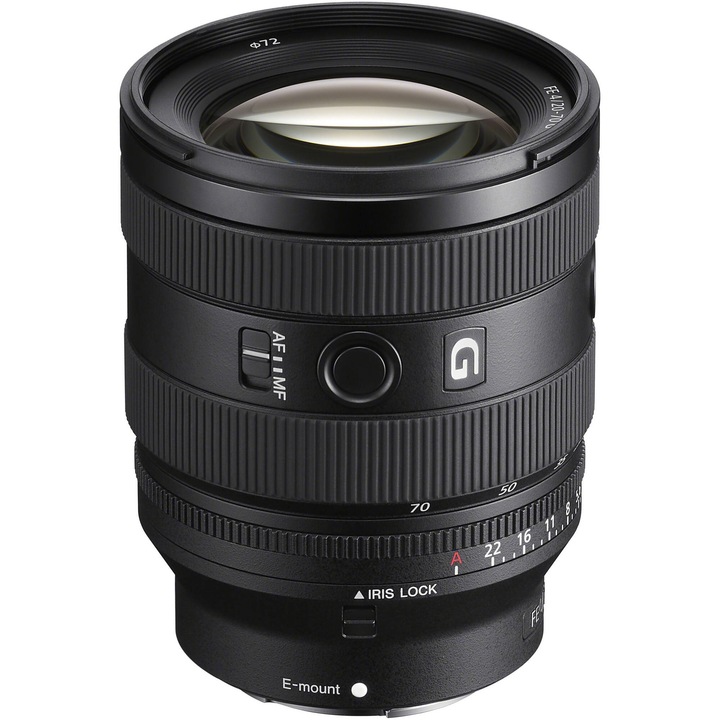 Obiectiv Sony FE 20–70mm F4 G, Full Frame, Montura E, 488g, Negru