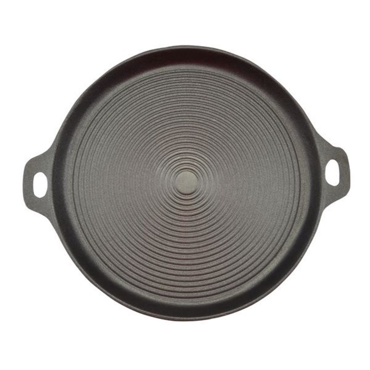 Placa gratar, fonta, rotunda, 34 cm, Perfect Home