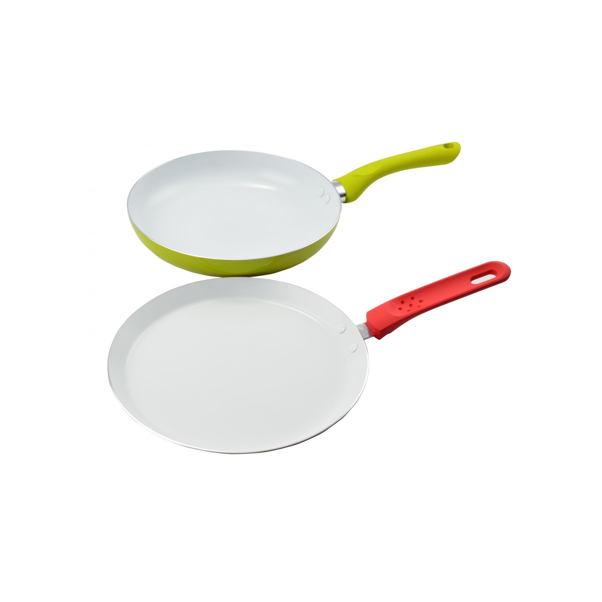 Set 2 tigai cu invelis ceramic 24cm Perfect Home