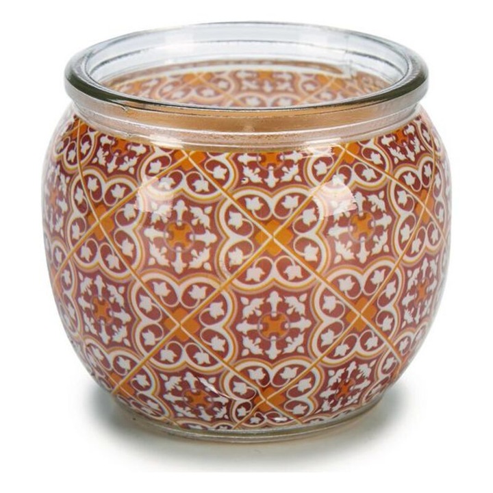 Свещ Acorde, Оранжева, Жълта, Чаша, 7,6 х 6,5 х 7,6 см