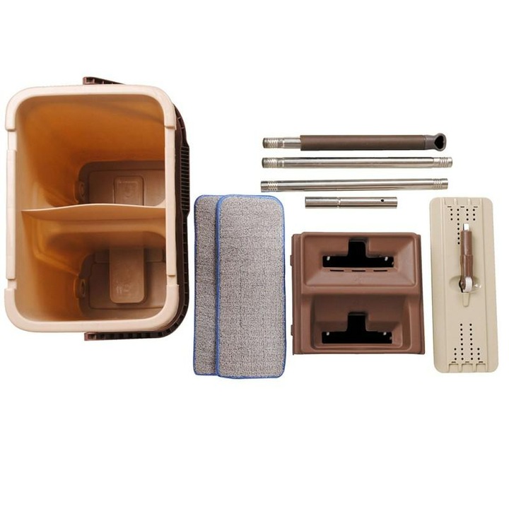 Set mop cu galeata Cenocco, ABS, Multicolor