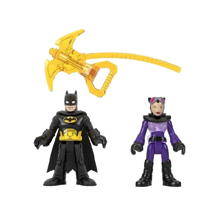 Set 2 Figurine Mattel Dc Super Friends Batman & Cat Woman 7.5 cm