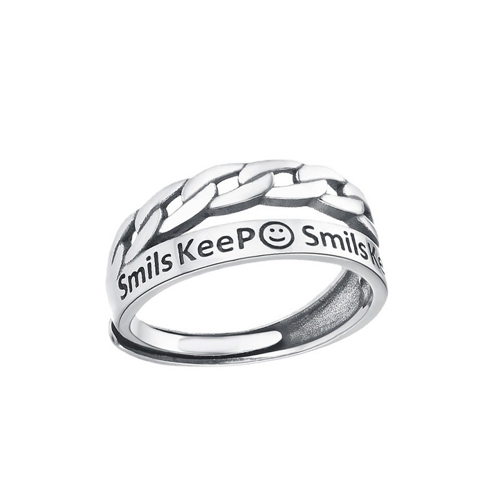 Inel vintage pentru barbati, single hip-hop, deschidere reglabila