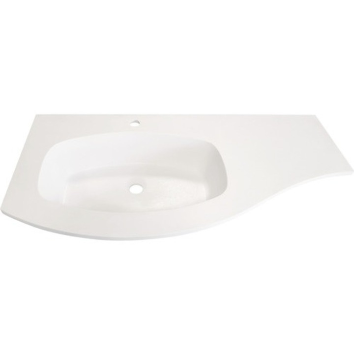 Lavoar Savini Armonia Asimetric, DX Compozit, 104 cm, Alb