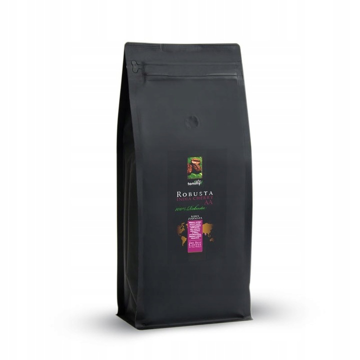 Cafea boabe aromata din India, Tommy Cafe, 100% Arabica, Medie, 1 kg