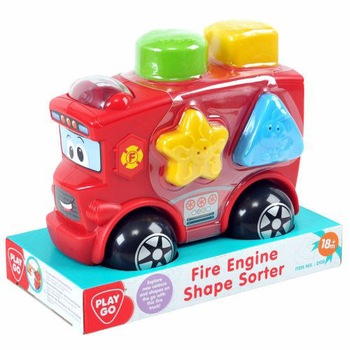 Sortator de forme PlayGo Masinuta de Pompieri Sortator de forme PlayGo Masinuta de Pompieri
