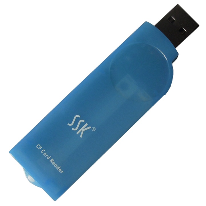 Cititor de carduri SSK SCRS028 USB 2.0 Extreme CF, Extreme III CF/MD
