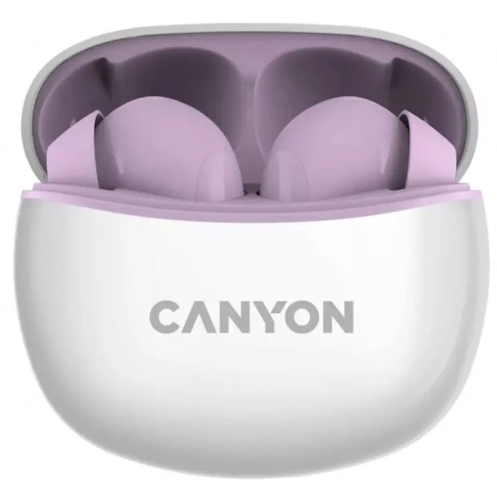 Casti True Wireless Canyon TWS-5, Bluetooth, Violet