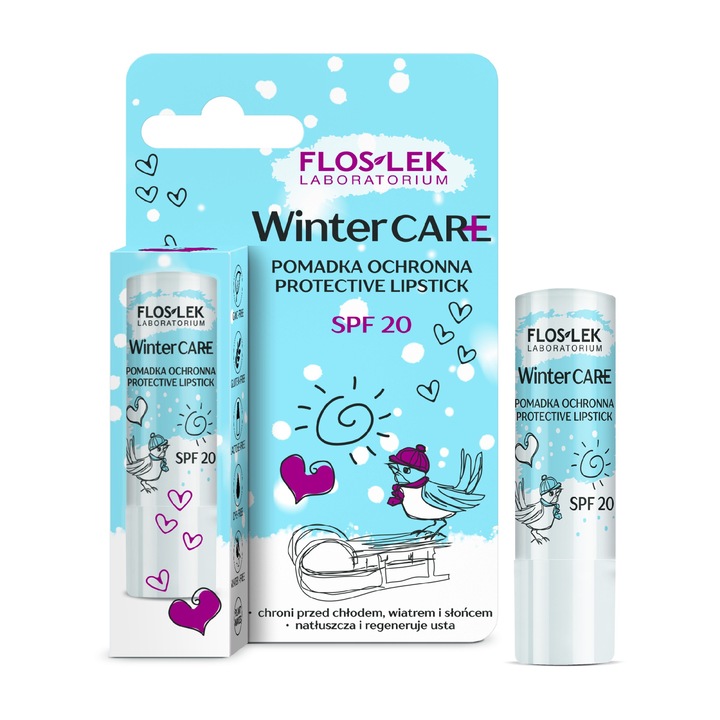 Балсам за устни, Зимна грижа, SPF20