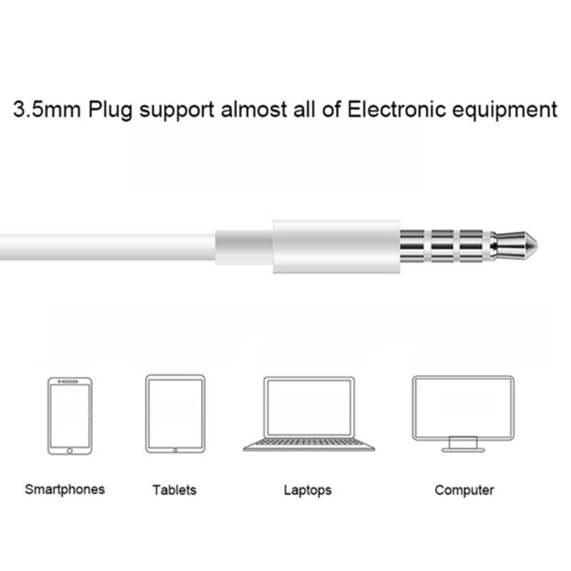 Casti 3.5mm cu fir 1,2m deisgn elegant, Stereo Music, In-Ear bass, Portable, Noise cancellation