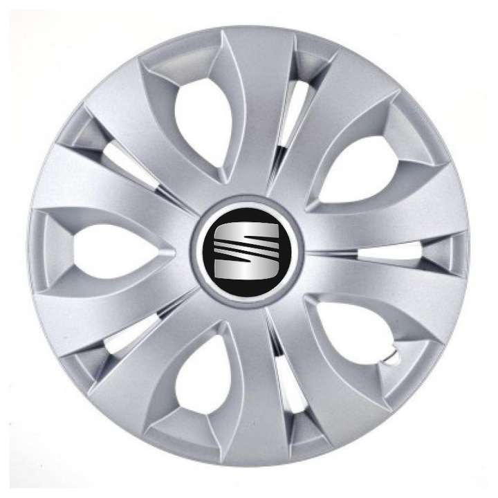 Set 4 Capace Roti CREATIVE REY® potrivite jantelor de 16 inch, pentru Seat, model Top Gray