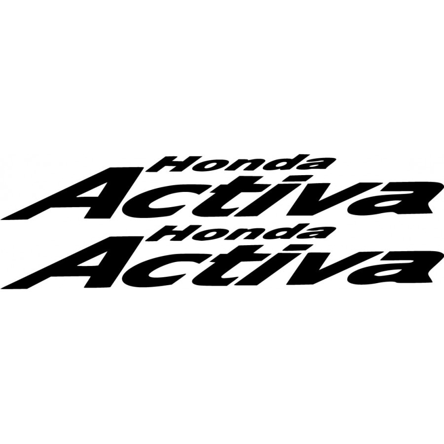 Graphics Sticker Set for Honda Activa HET BS4 | Type 5 | Black Sticker