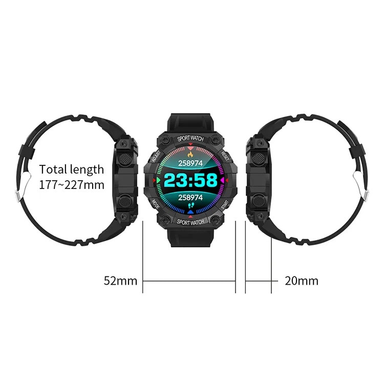 Ceas smartwatch NYTRO FD68 Sport, Bluetooth, Vibratii, Monitorizare