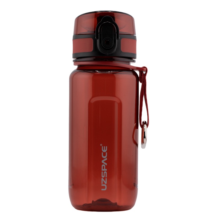 Бутилка за вода, UZSPACE, U-Type Sports, 350 мл, Червен