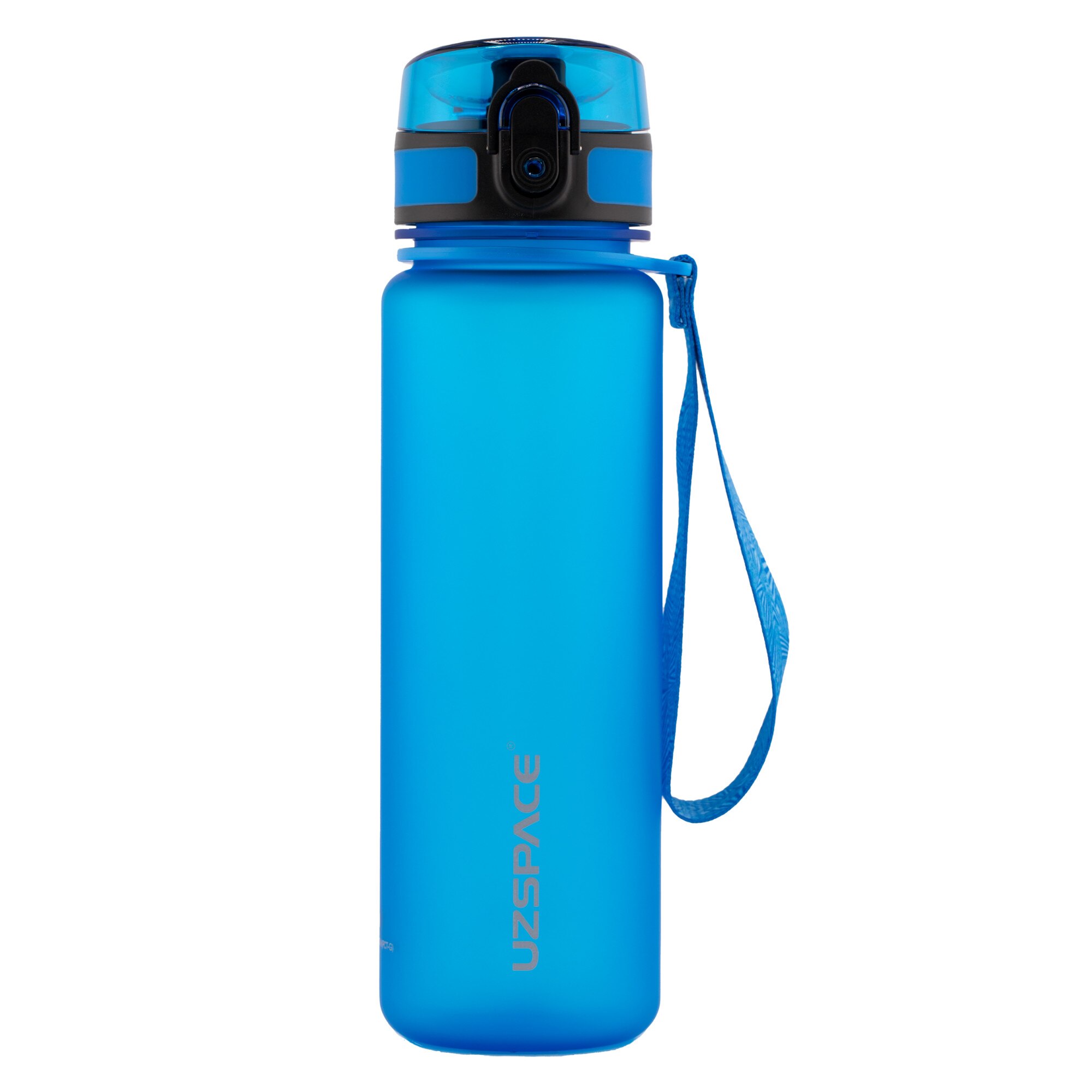 Бутилка за вода, UZSPACE, Colorful Frosted, 1000 ml, синя - eMAG.bg