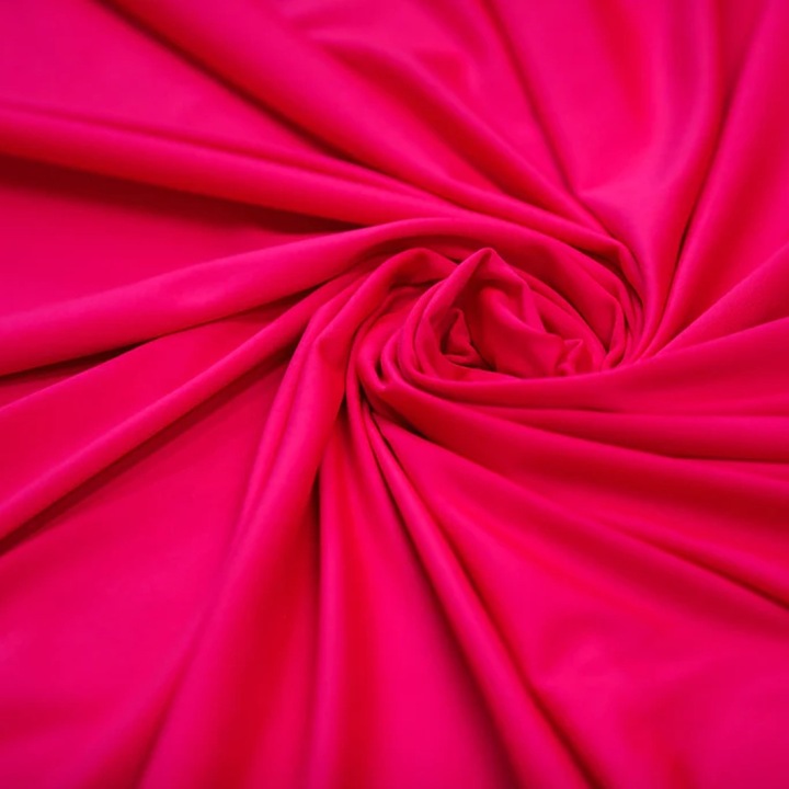 OEM Lycra szövet, 150 x 100 cm, egyszínű, neon pink
