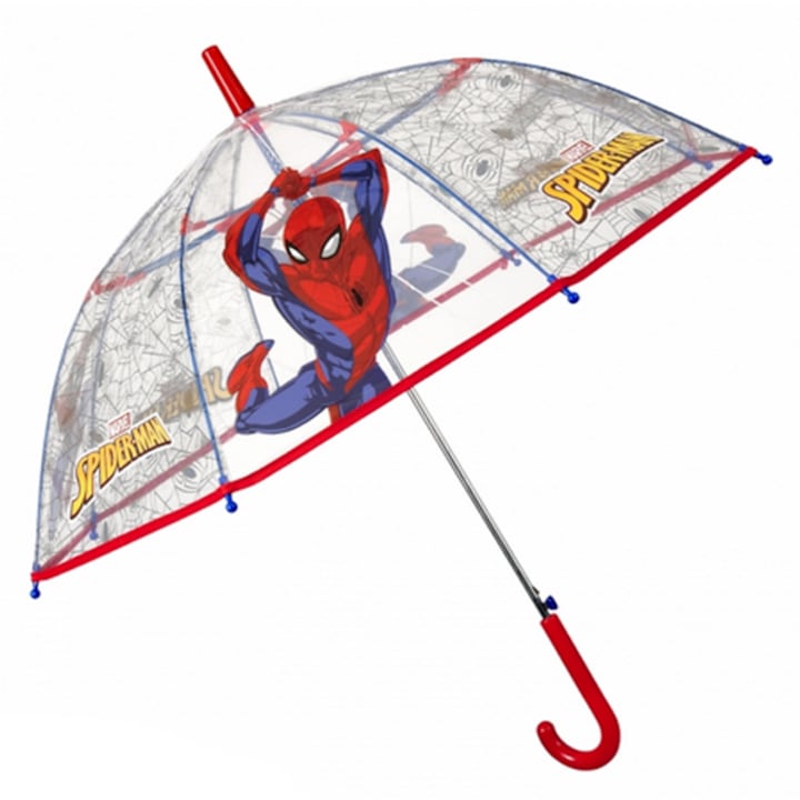 Детски прозрачен чадър Perletti Kids 75388, Spiderman