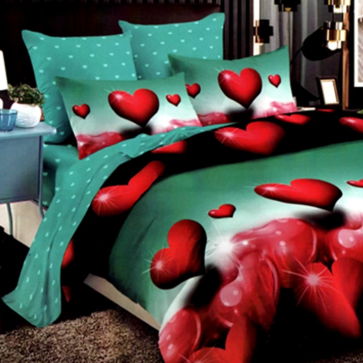 Lenjerie de pat Finet, cearceaf cu elastic, 6 piese, pentru pat dublu, multicolor, Ralex Pucioasa, 160x200cm, LDP-FINH-100263