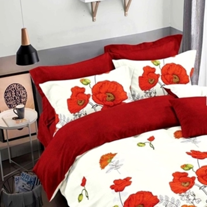 Lenjerie de pat Finet, cearceaf cu elastic, 6 piese, pentru pat dublu, multicolor, Ralex Pucioasa, 160x200cm, LDP-FINH-10021