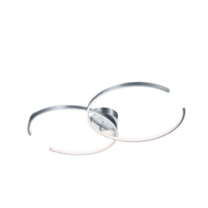 Plafoniera de iluminat, Trio, Metal, Lumina LED, Alb