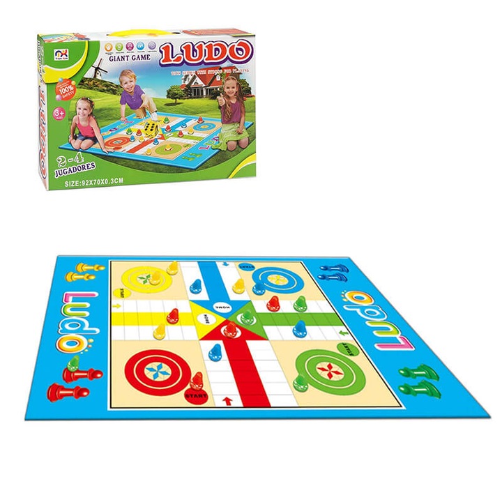 Nu te supara omule, Sub forma de covor, Cu pioni mari, 92 x 70 x 0,30 cm