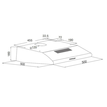 Hota traditionala, maan, juno, 50cm, 285 m3/h, 71db, crom