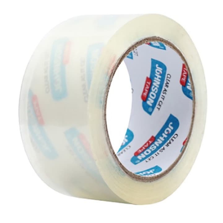 Banda adeziva, Hohnson Tape, tip scotch, Alb/transparent, 48 mm x 82 m